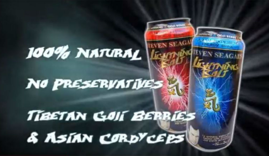 Steven Seagal's Lightning Bolt energy drink