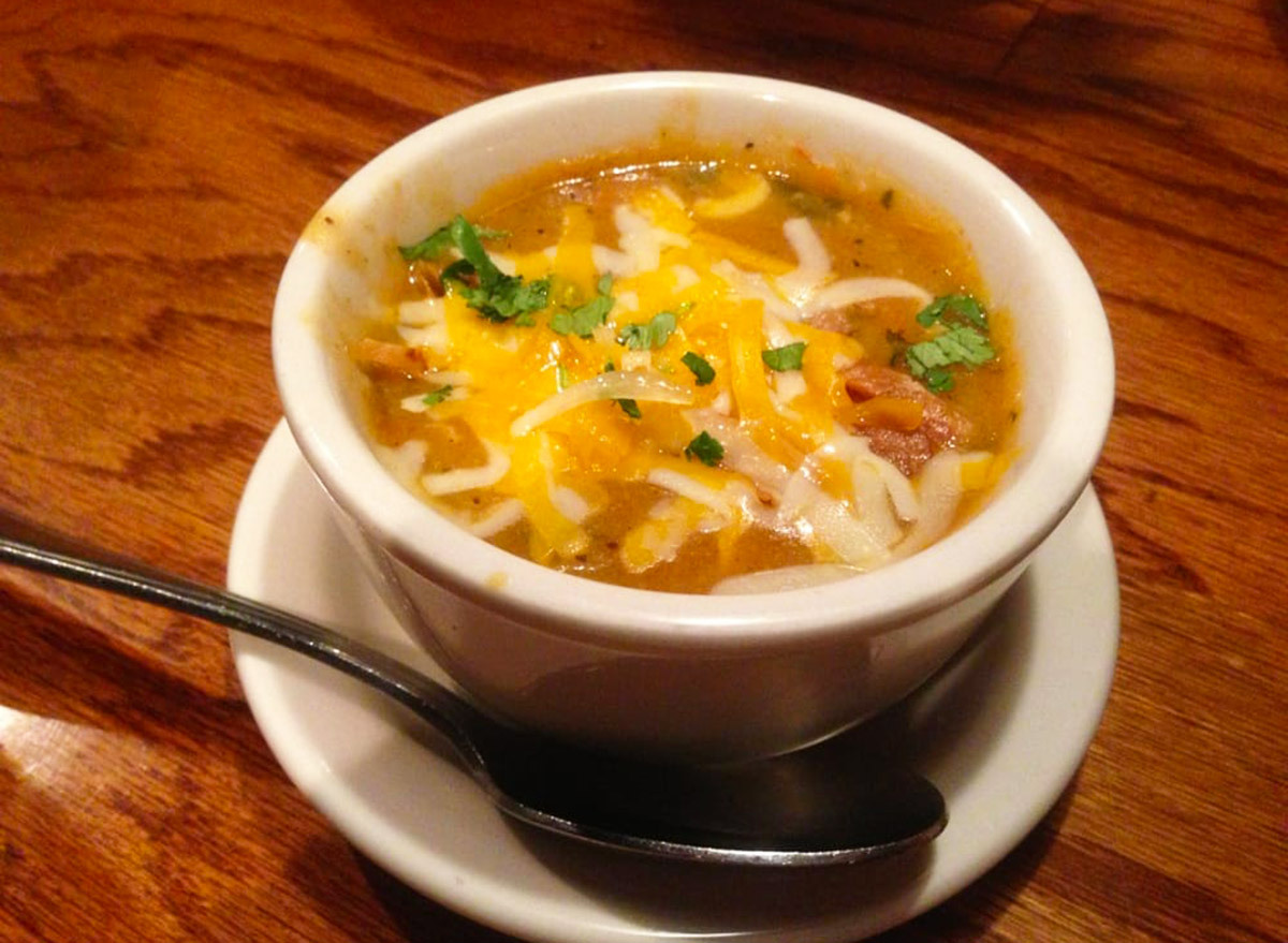 cup of perkins chicken tortilla soup