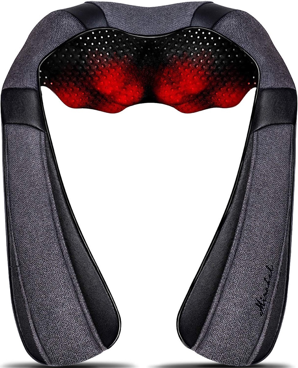 shiatsu massager on white background