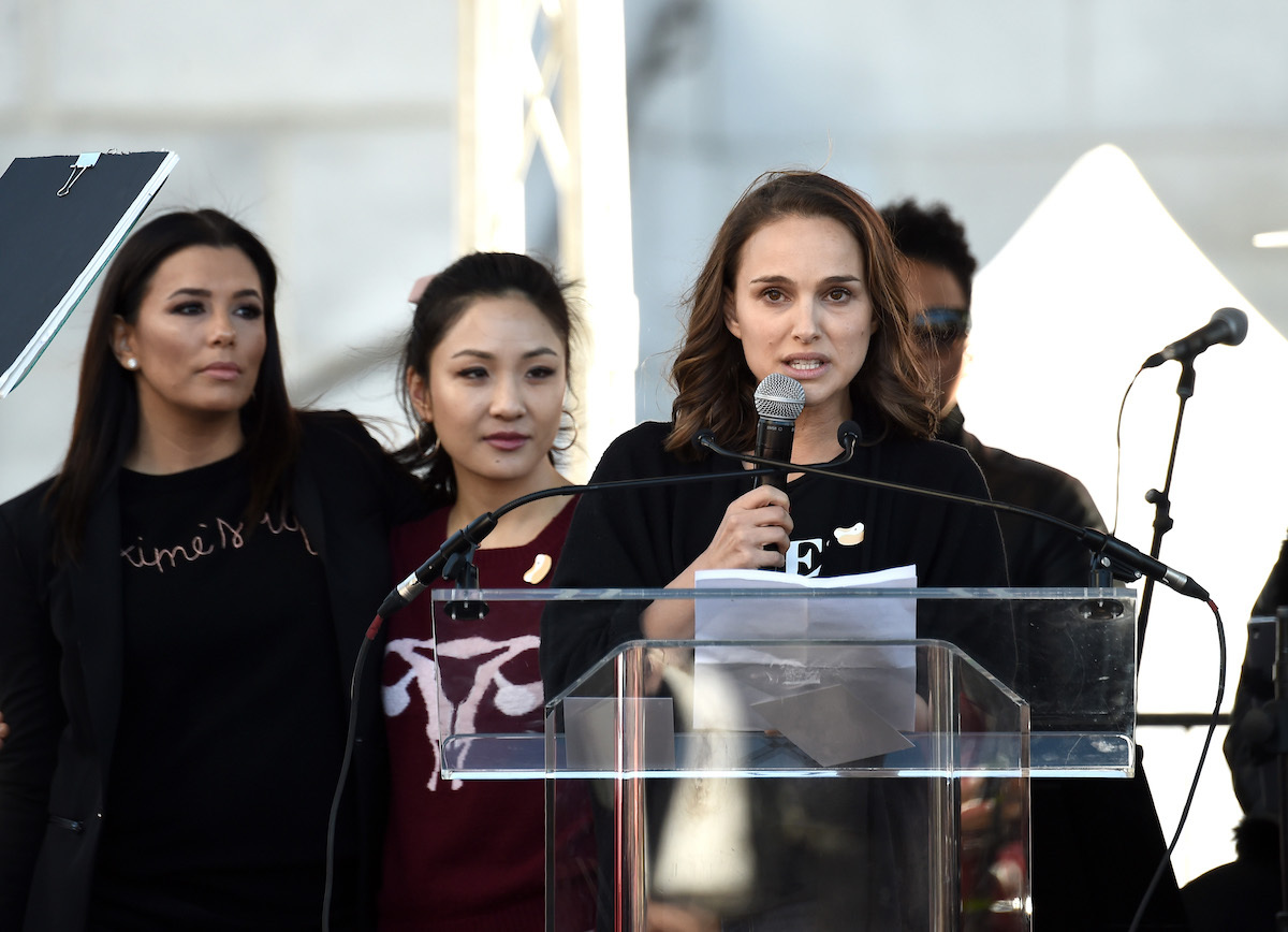 Natalie Portman speaking at 2018 Women's March Los Angeles