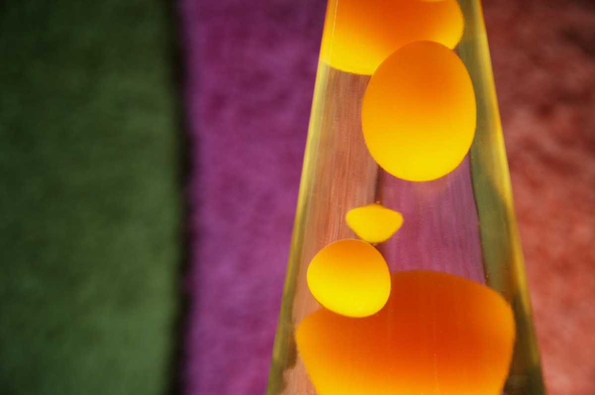 yellow lava lamp