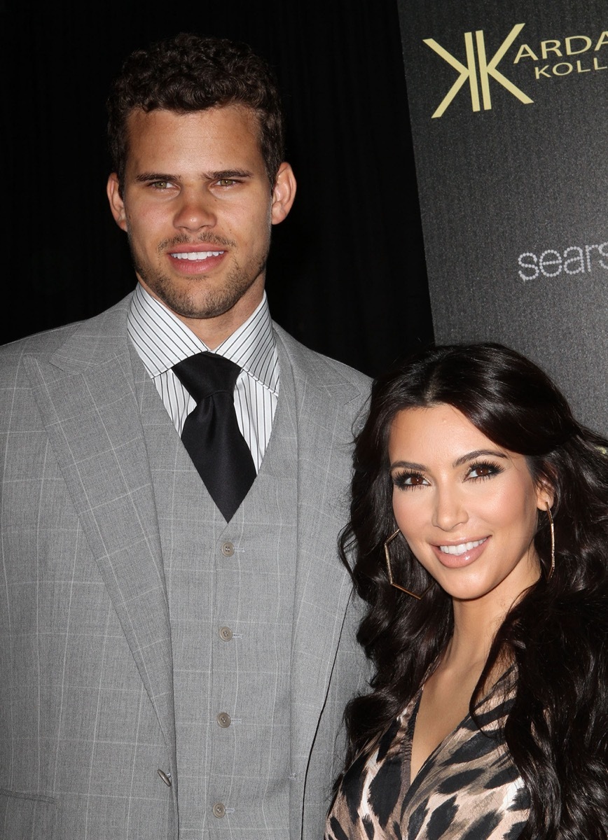 Kris Humphries and Kim Kardashian at the Kardashian Kollection Launch Party in 2011