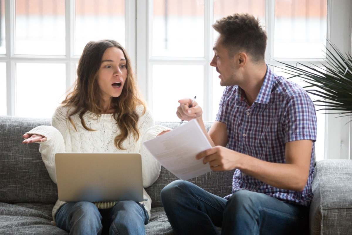 Couple having repetitive argument