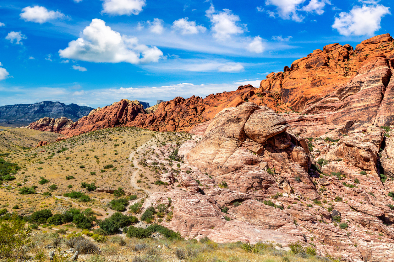 Rock formations at Red Rock Canyon national conservation area near Las Vegas