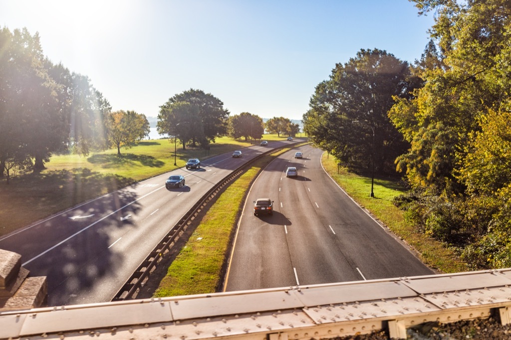 virginia i395 busiest road every state