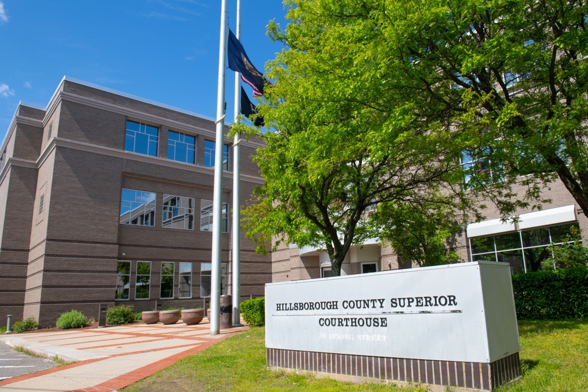 Hillsborough County Superior Courthouse on 30 Spring Street in Nashua, New Hampshire