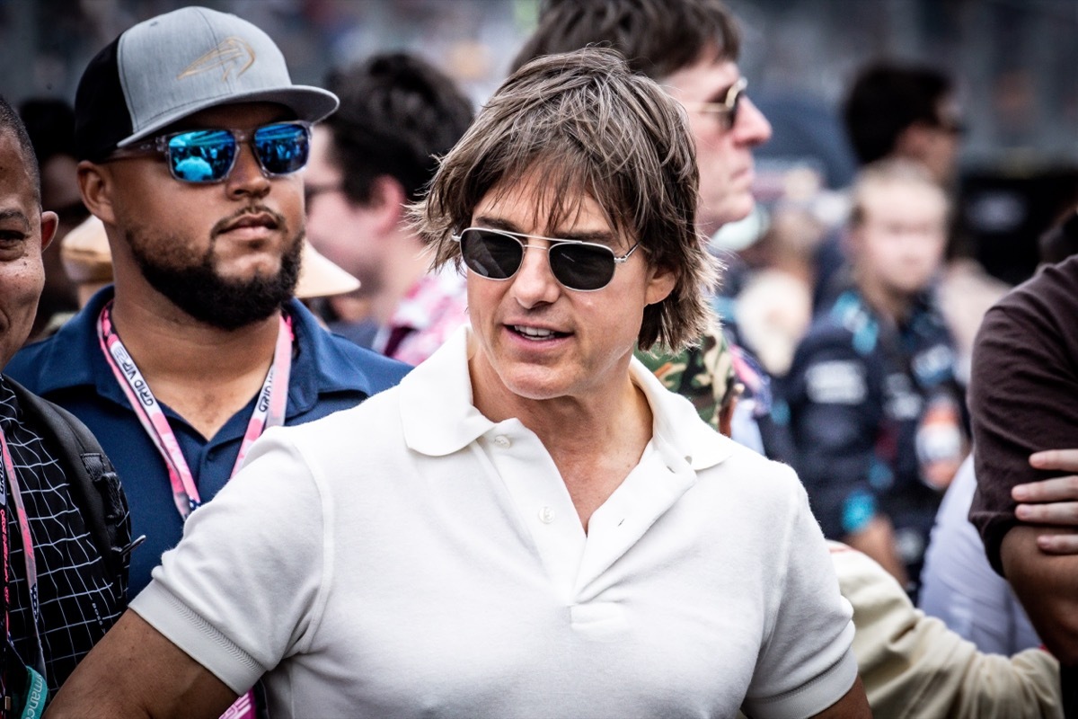 tom cruise at f1 world championship