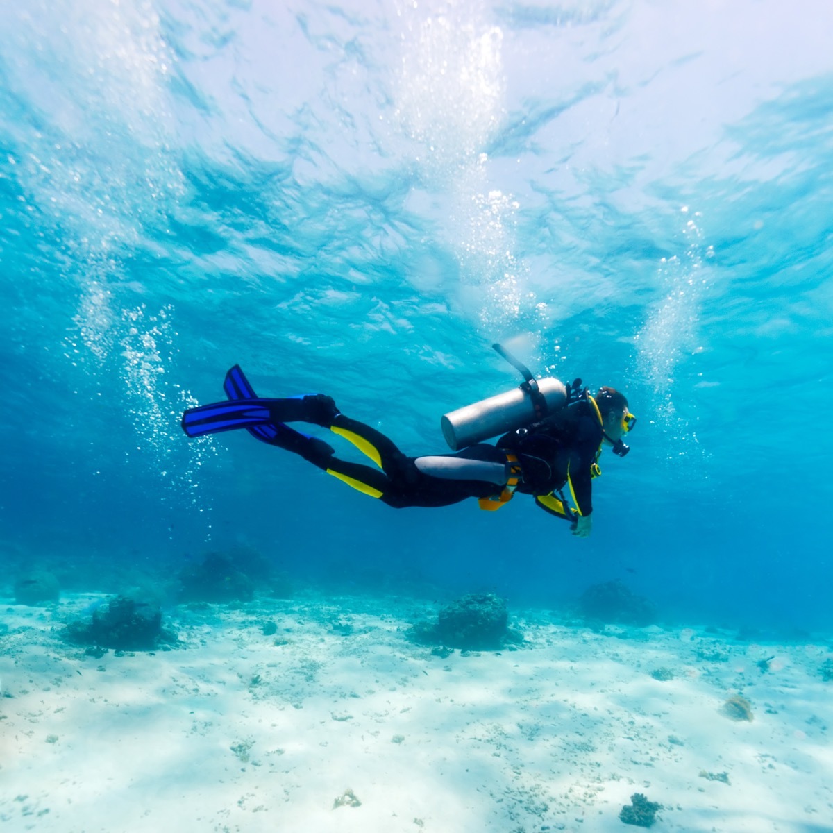 scuba diver underwater