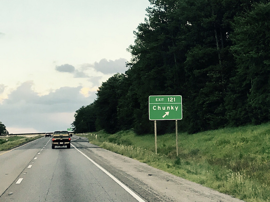 Chunky Road Warning Signs