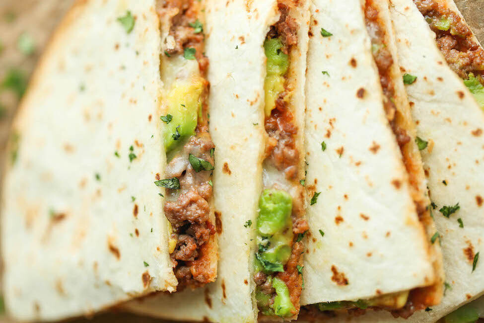 avocado cheese quesadilla damn delicious recipe