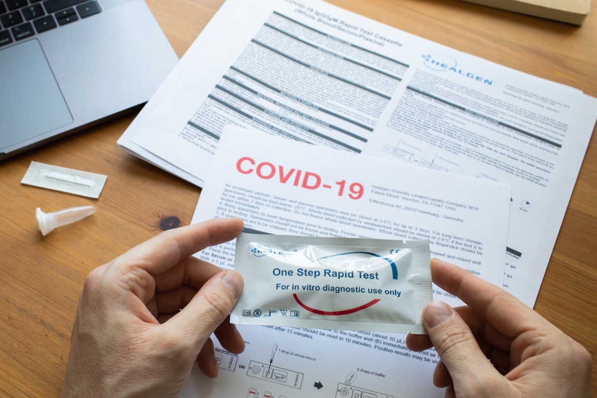 Quick coronavirus antigen test