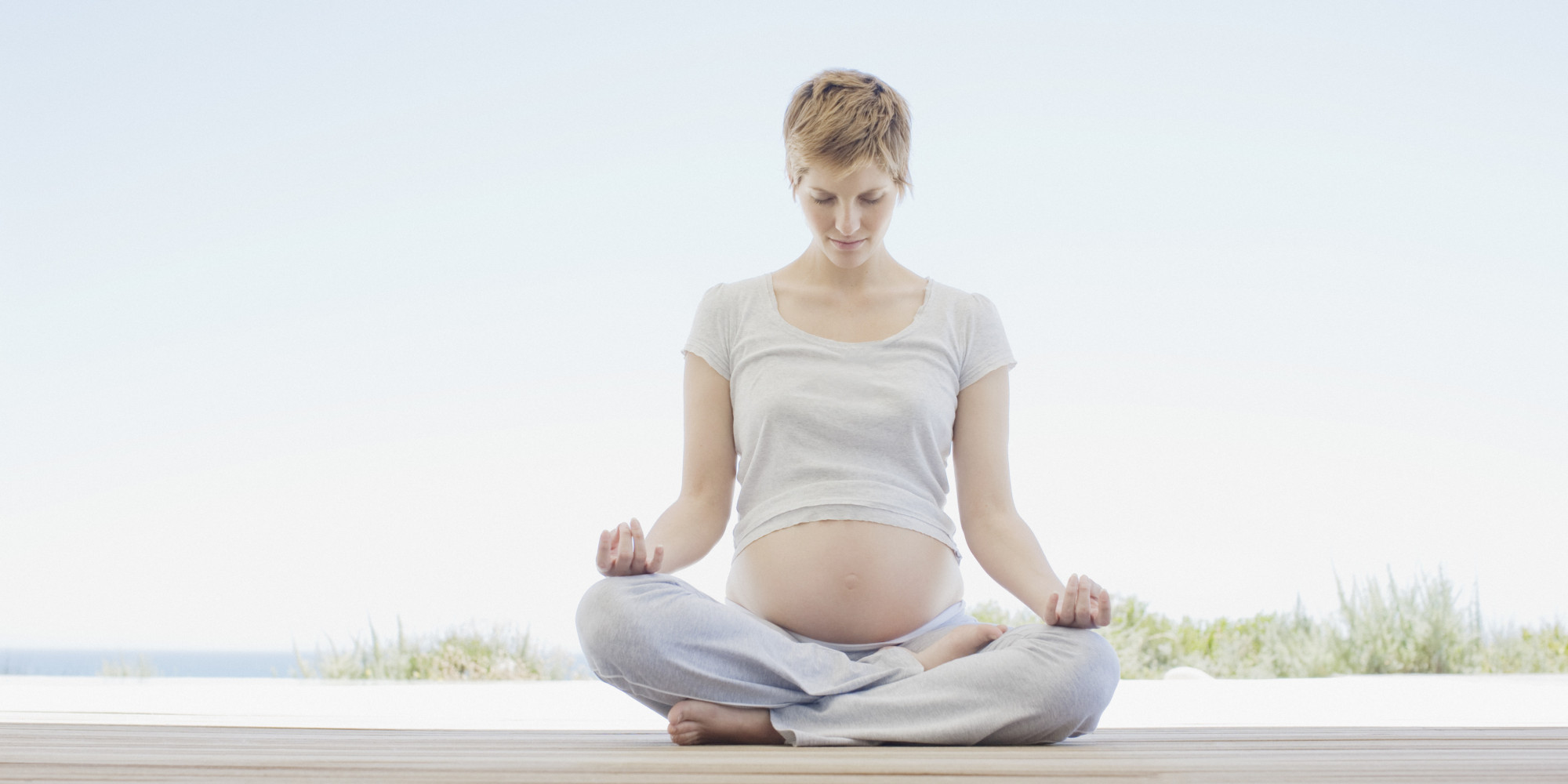 1. The Easy Pose - The Best Yoga Poses for Pregnant Women