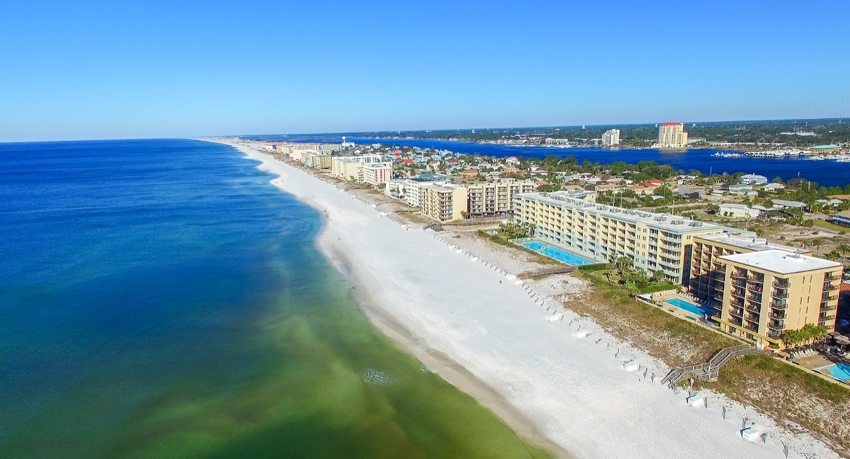 fort walton aerial view florida