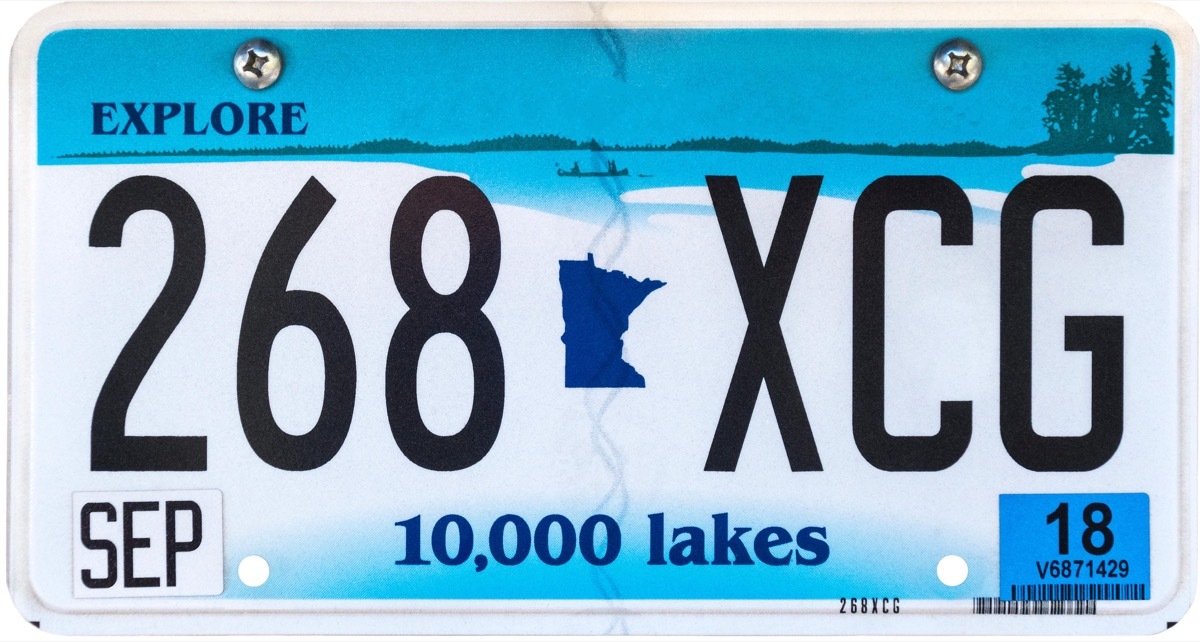 minnesota state license plate photoshopped