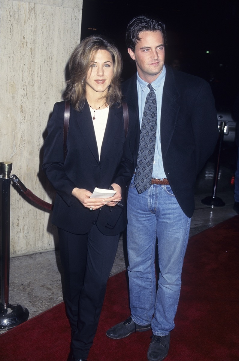 Jennifer Aniston and Matthew Perry at premiere screening of the NBC Original Movie 