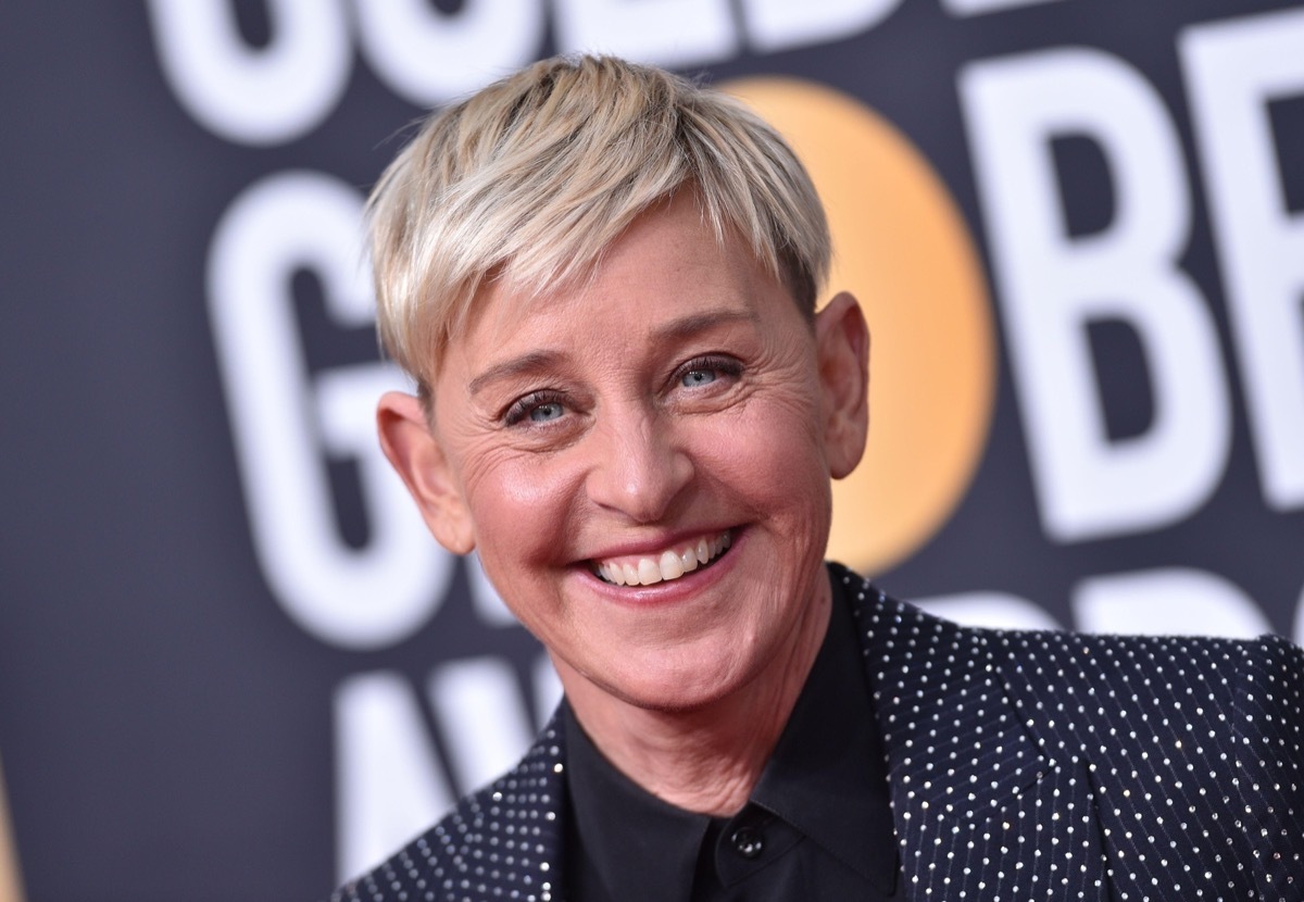 Ellen DeGeneres at the 'Golden Globe Awards' in 2020