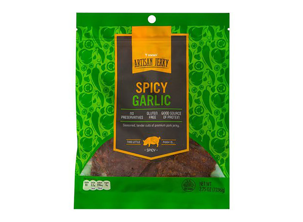 bag of spicy garlic jerky