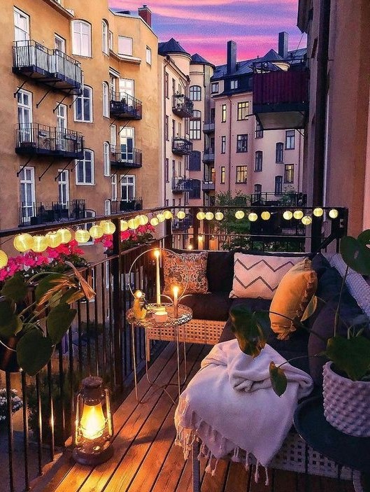 Touch of light Balcony #2 | 10 Cozy Balcony Ideas | Her Beauty