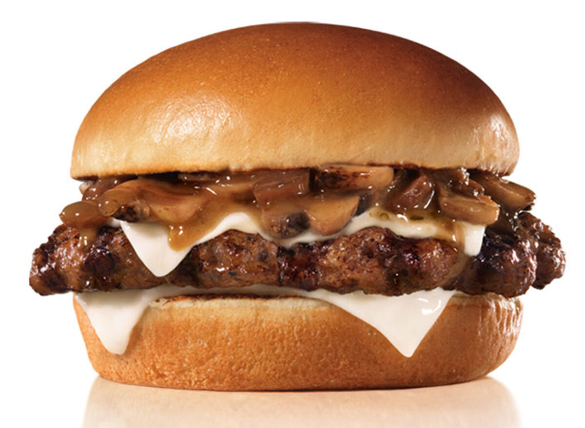 hardees Mushroom and Swiss Thickburger