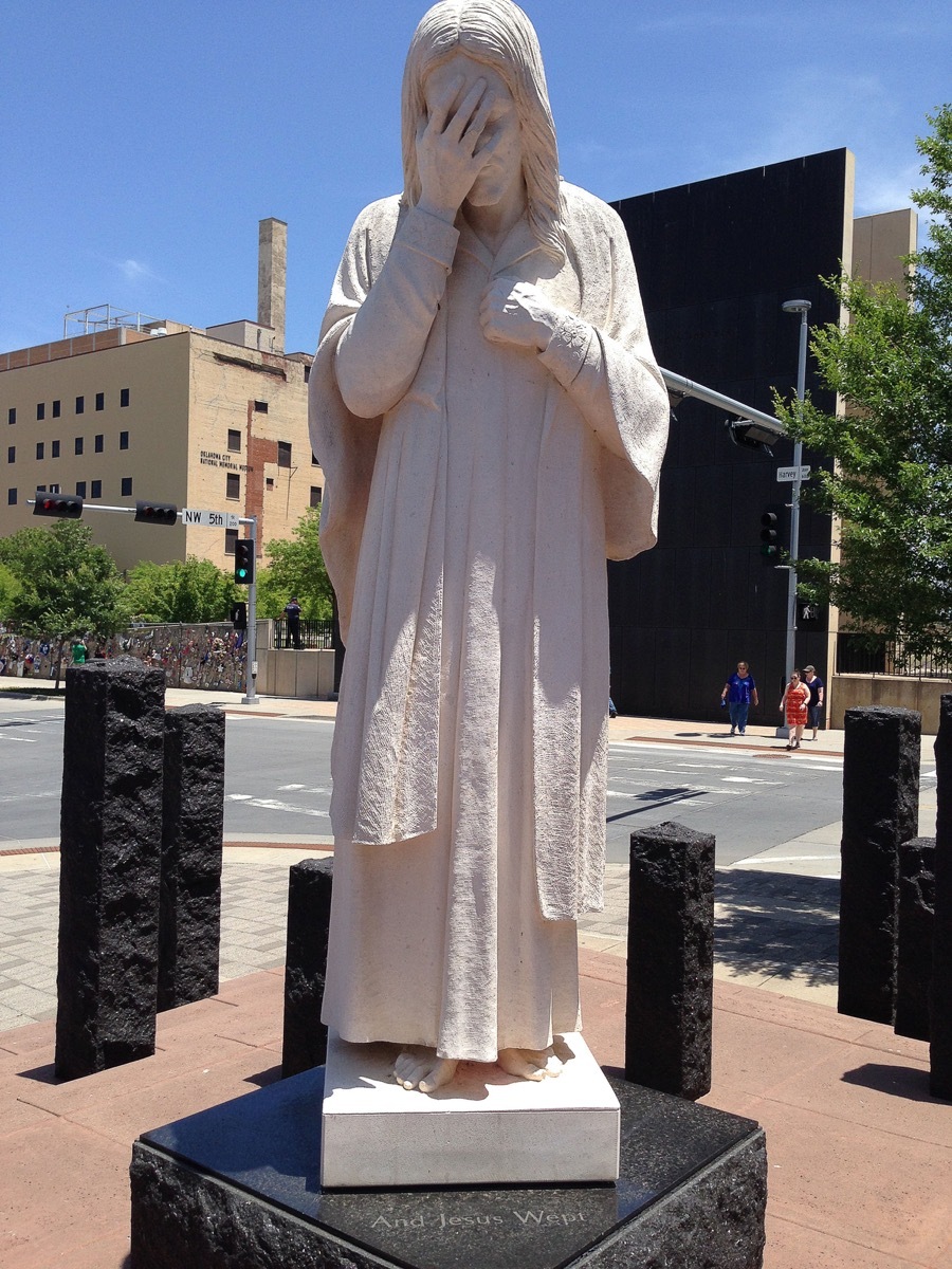 oklahoma city bombing memorial statue oklahoma famous state statues