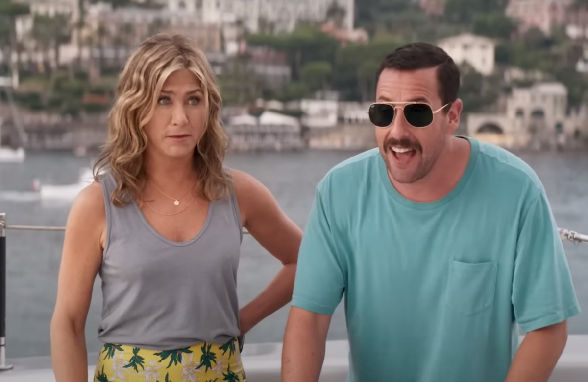 Jennifer Aniston and Adam Sandler in 