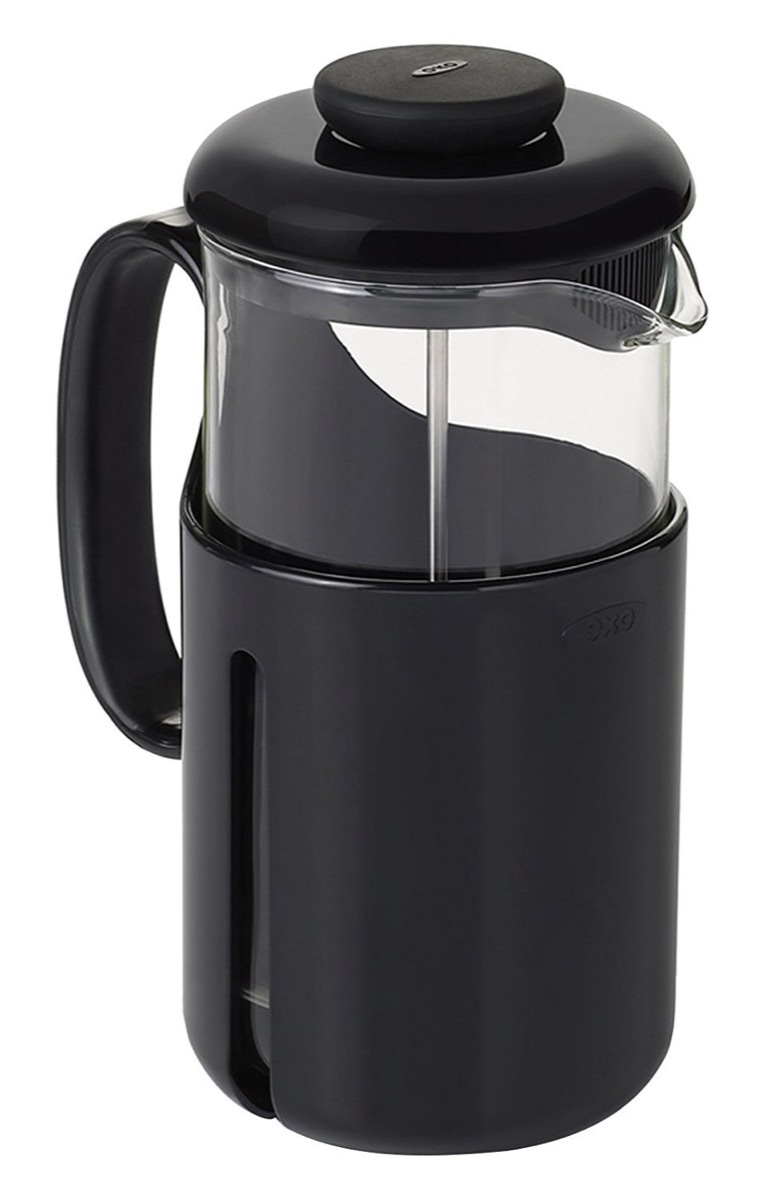 black french press