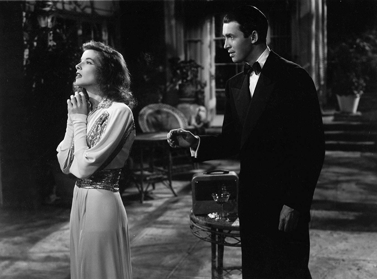 Katharine Hepburn and James Stewart in The Philadelphia Story (1940)