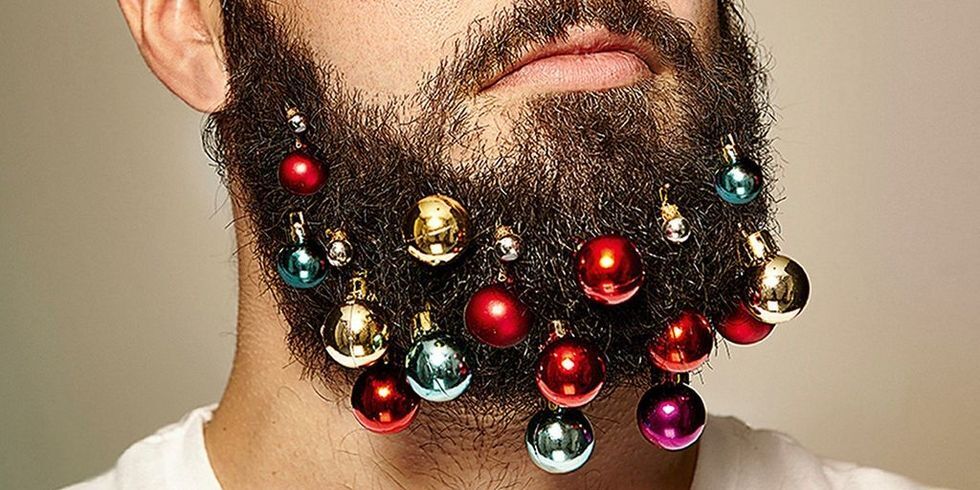 Beard baubles, bad Christmas trend