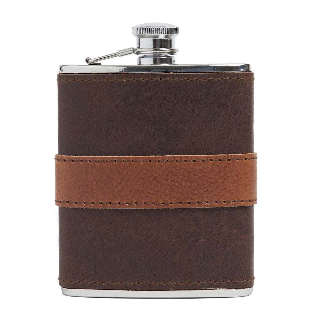 Leather-Wrapped Flask