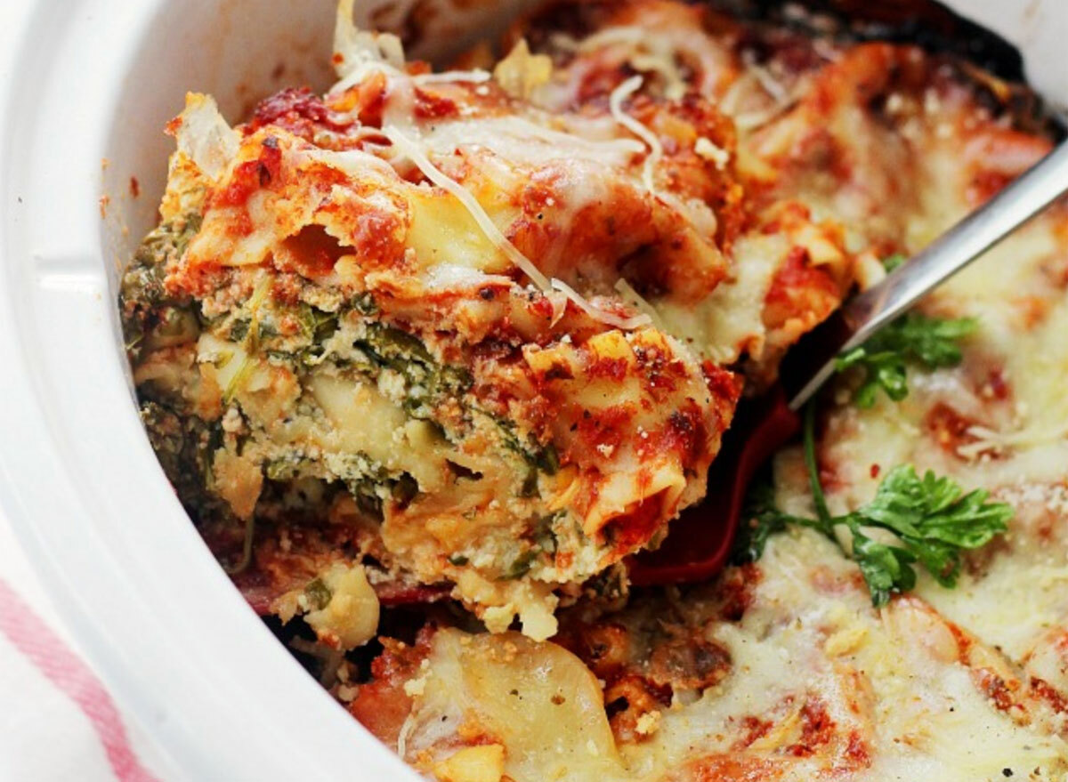 spinach and feta lasagna