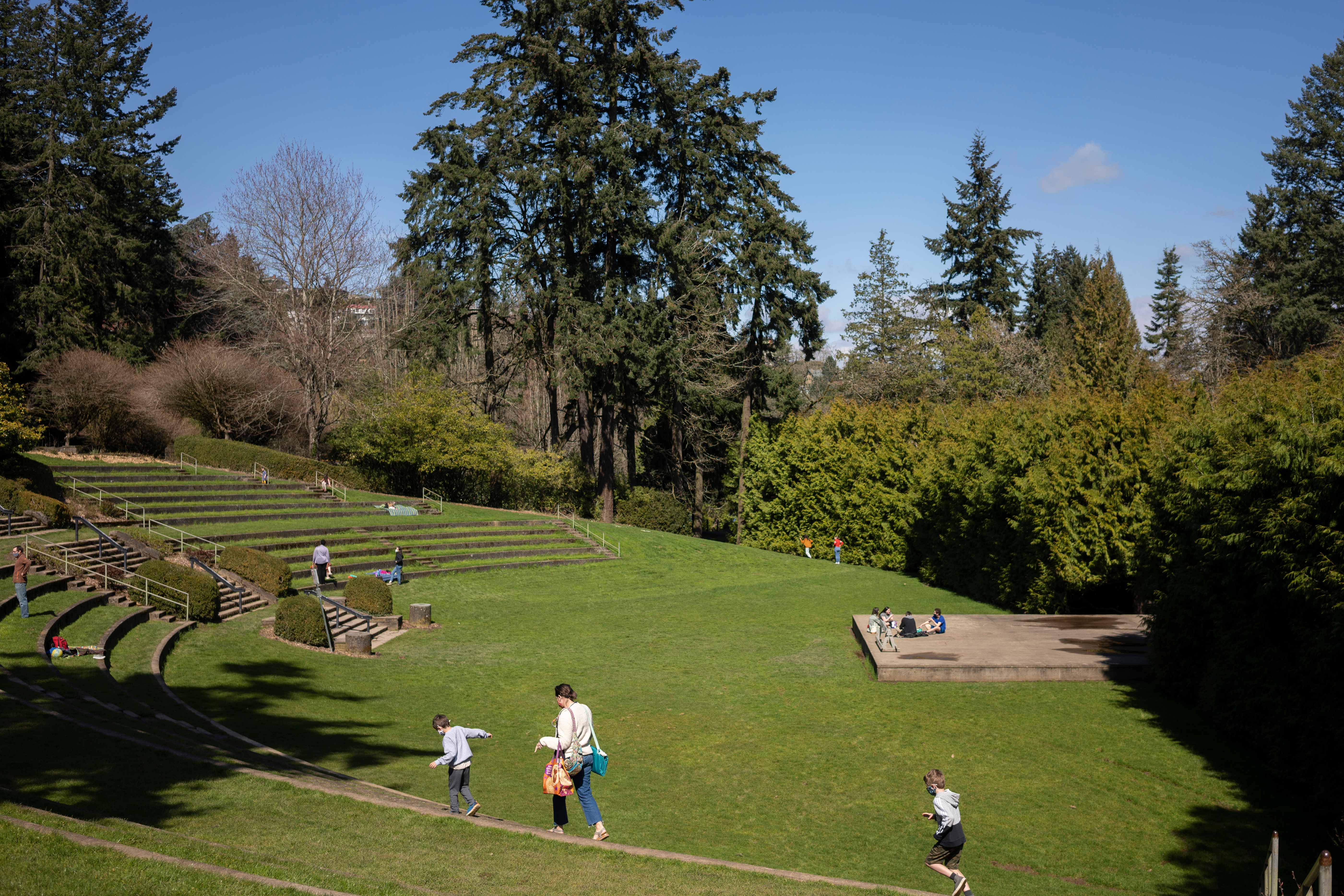 amphitheater in washington park, portland OR