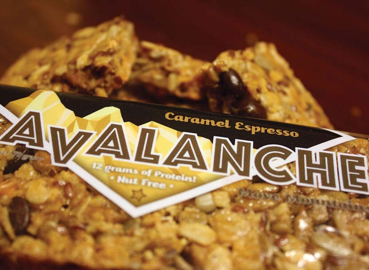 avalanche caramel espresso bar closeup