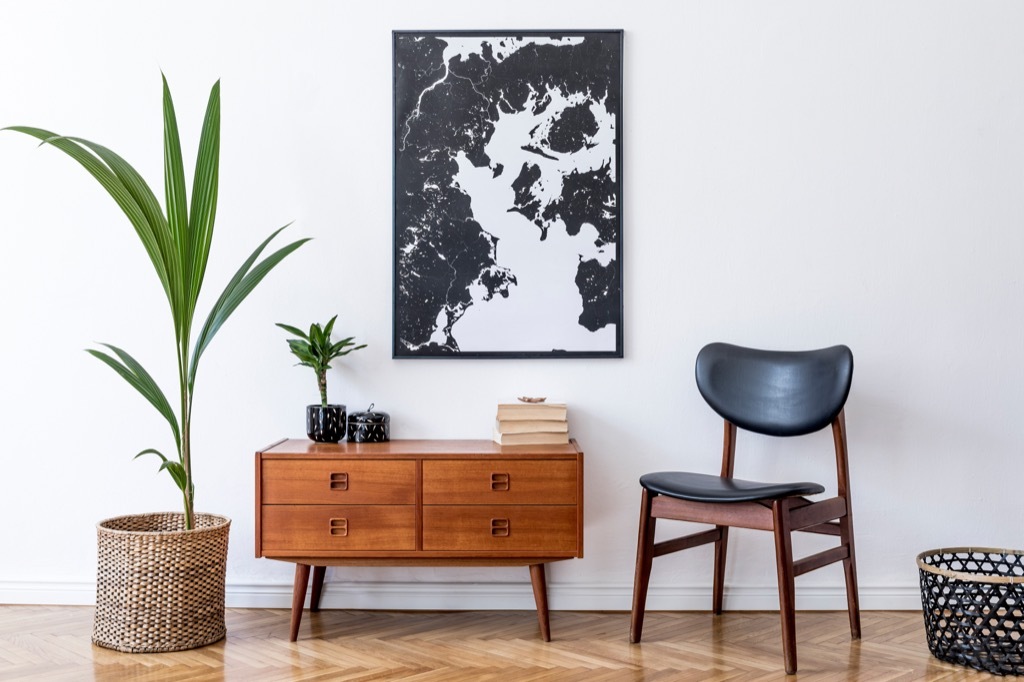 Map wall decor art