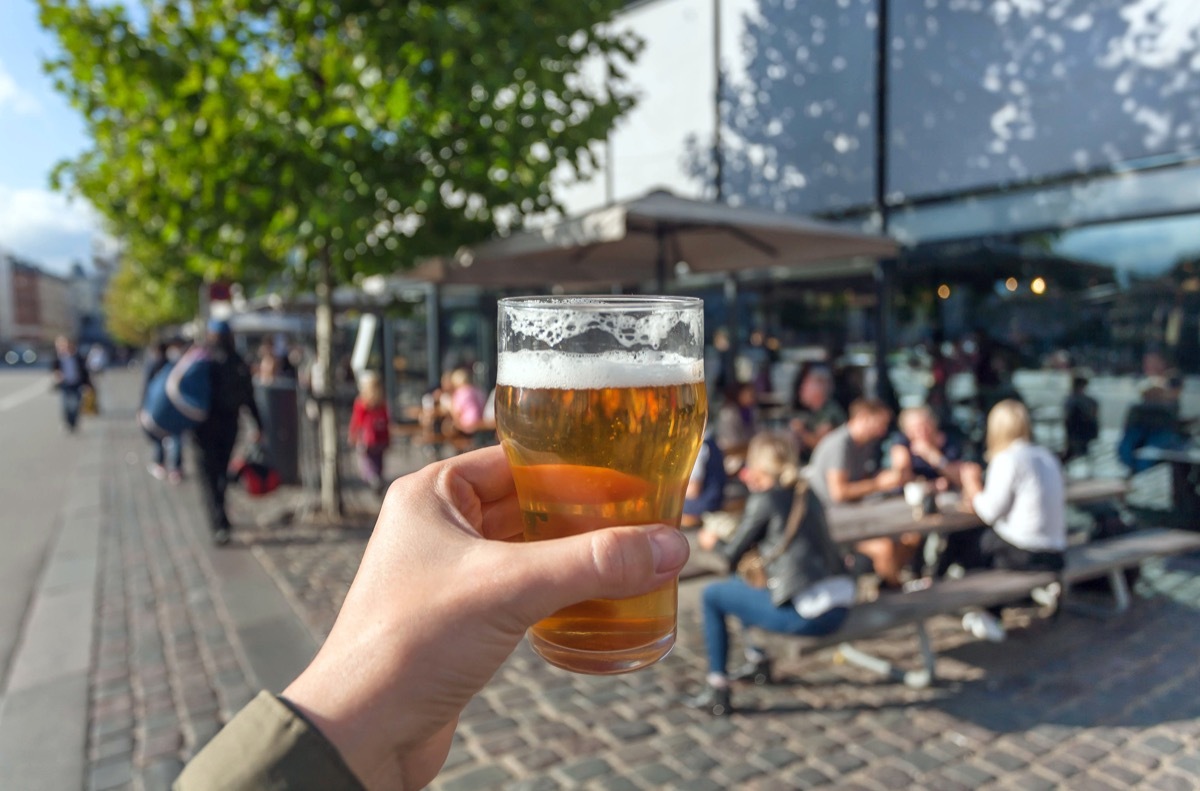 Drinking in street open container