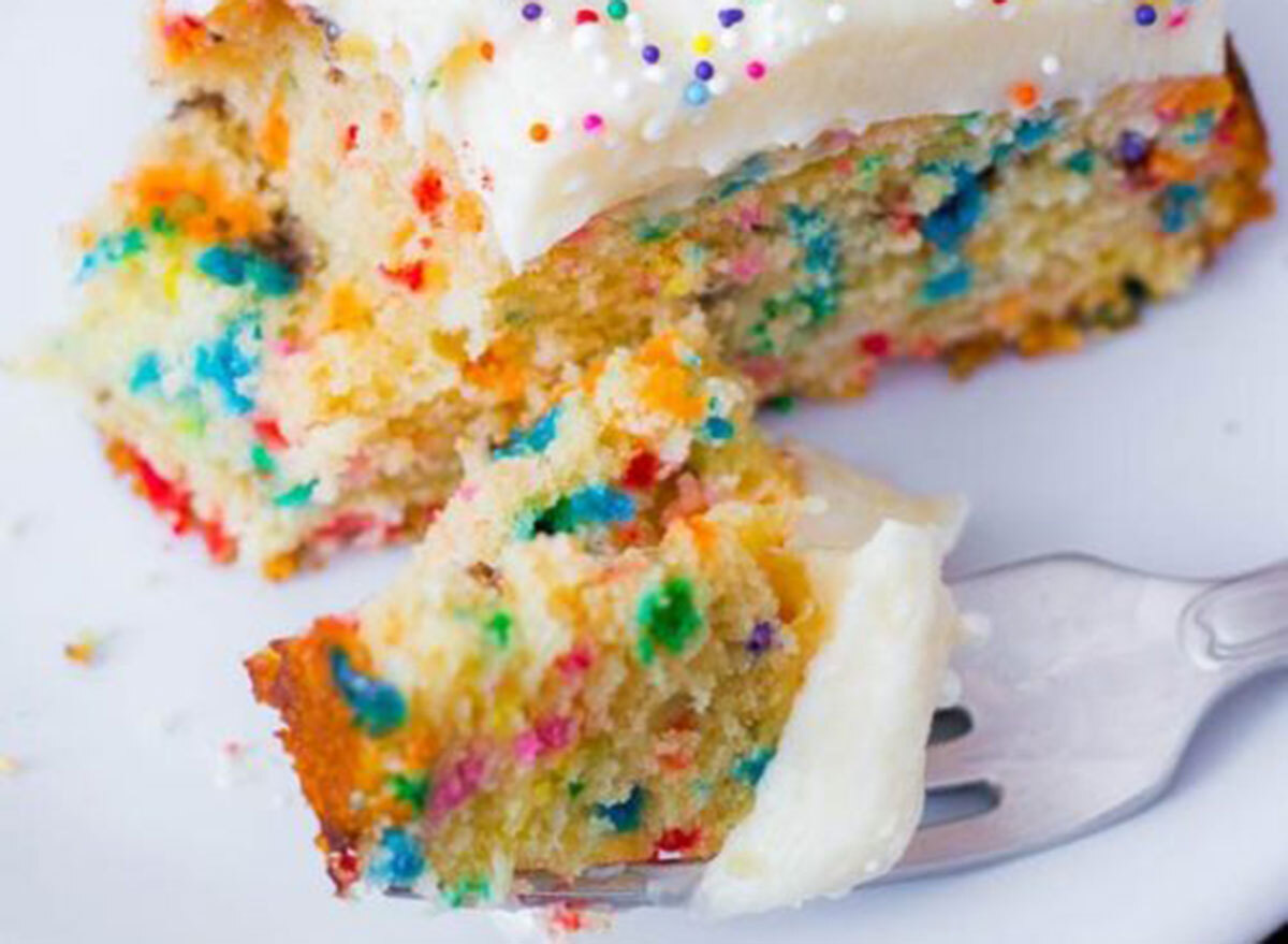 homemade funfetti cake