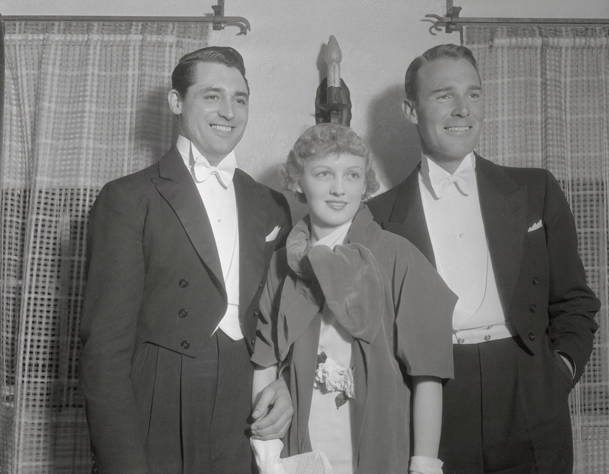 Cary Grant, Virginia Cherrill, and Randolph Scott in 1934