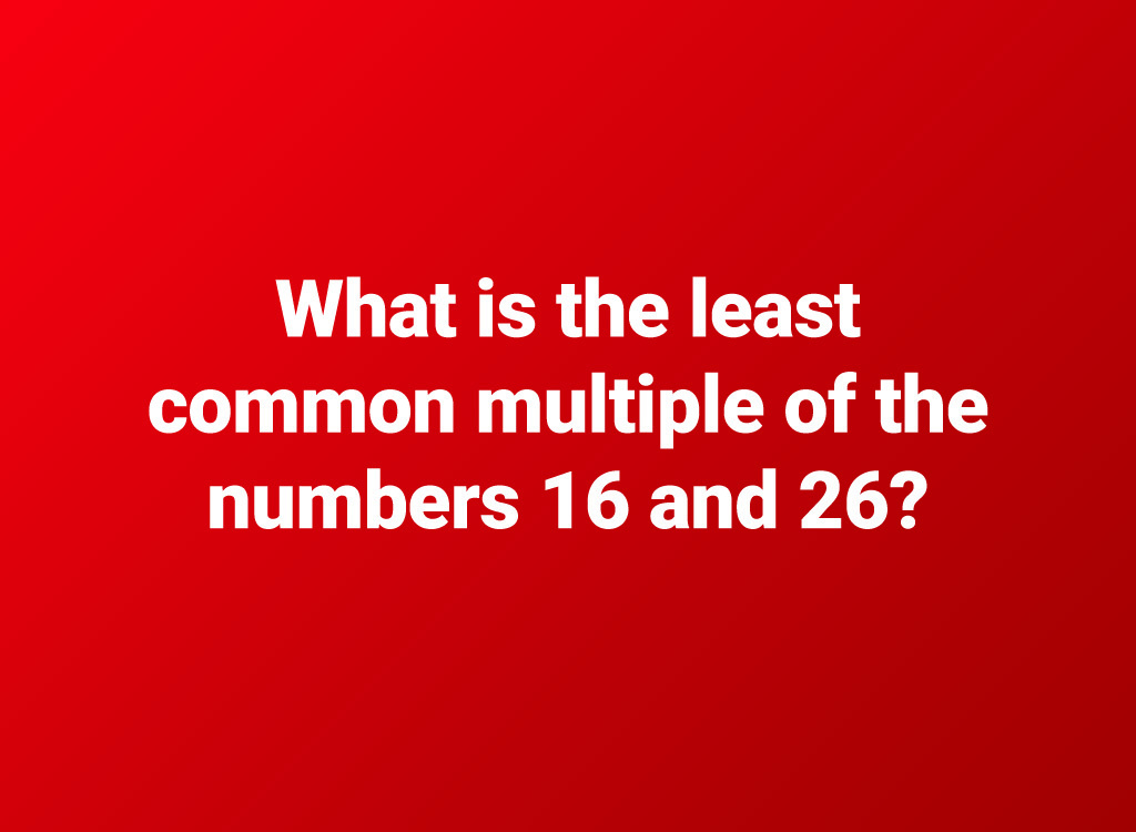 6th grade math common multiples