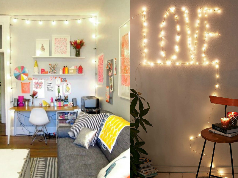 String Lights DIY Decorating Ideas 8