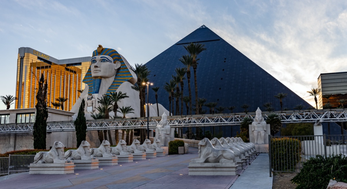 Las Vegas strip during coronavirus pandemic.