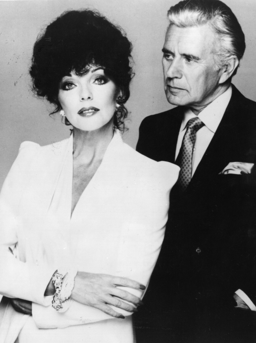 Joan Collins and John Forsythe