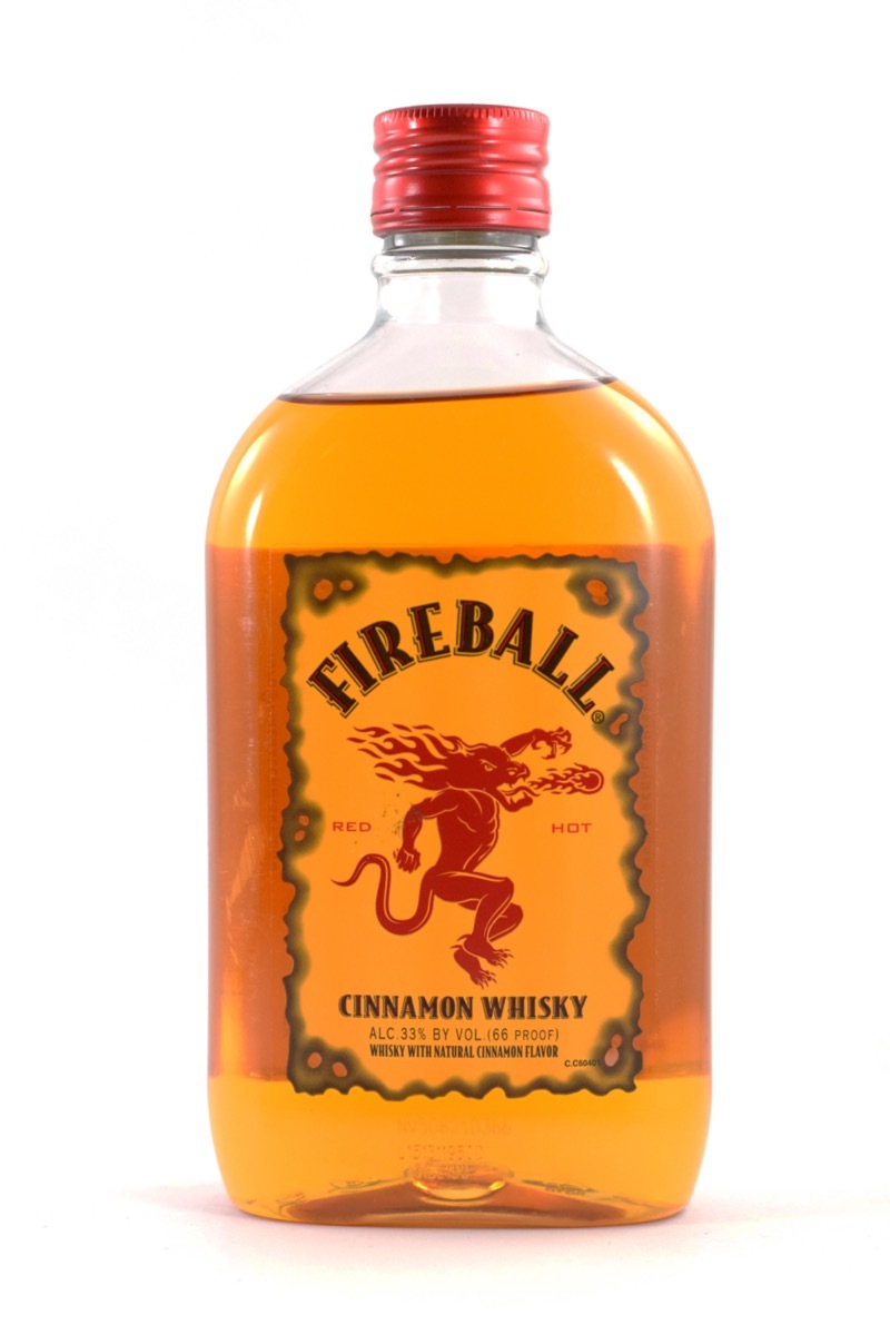 Fireball and white background