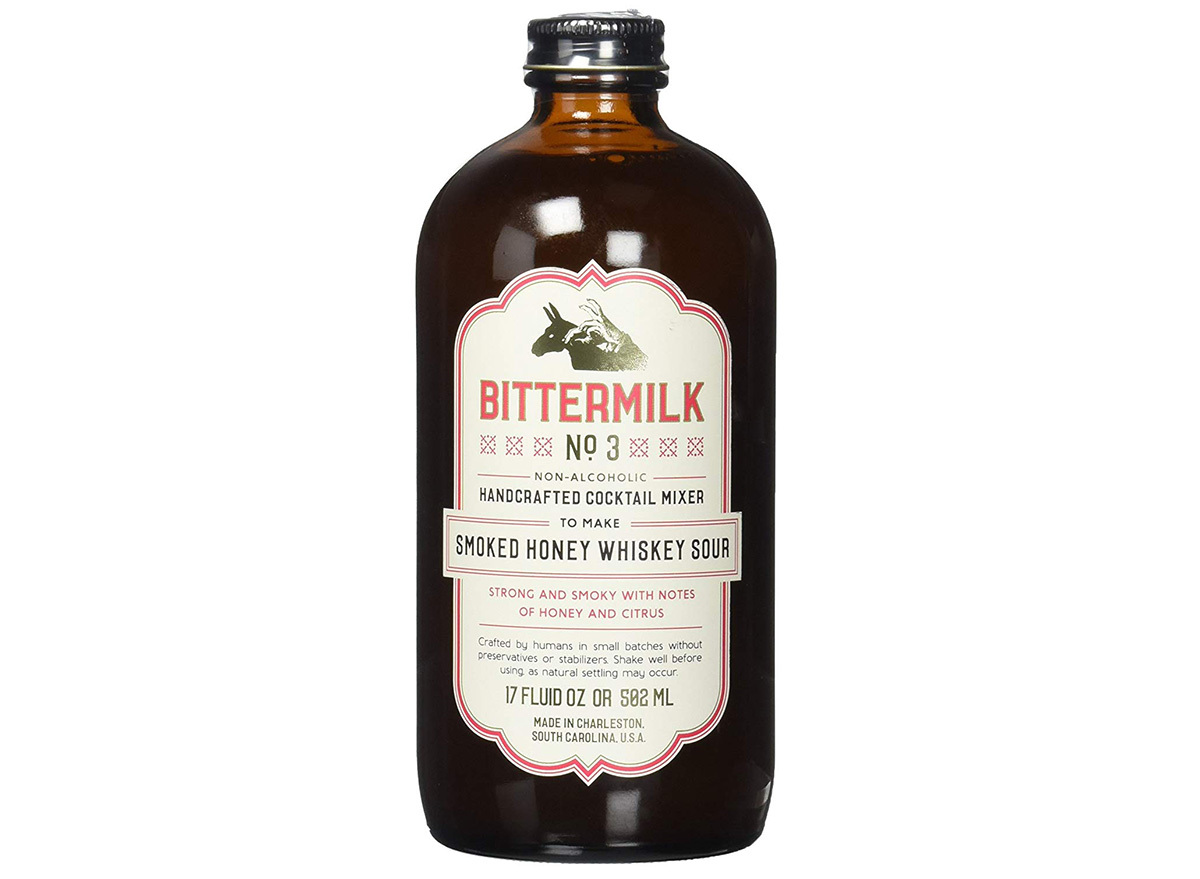 Bittermilk No 3 Smoked Honey Whiskey Sour in bottle