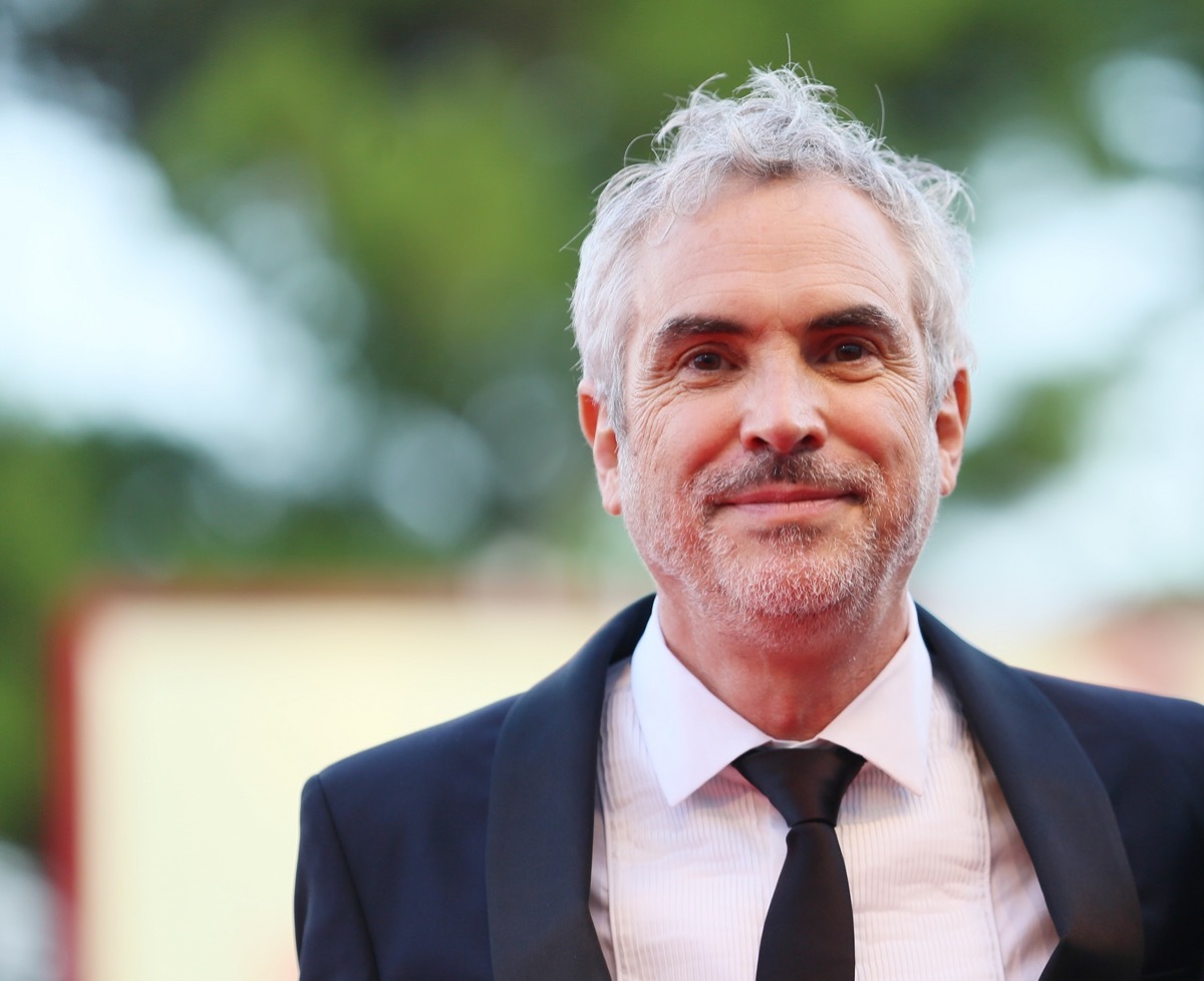 Alfonso Cuarón on the red carpet at the Venice Film Festival in 2018