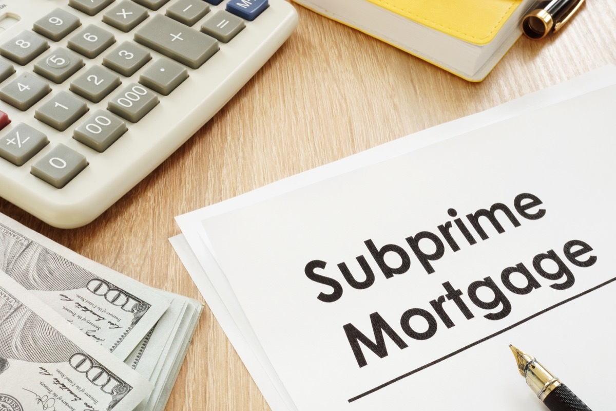 suprime mortgage