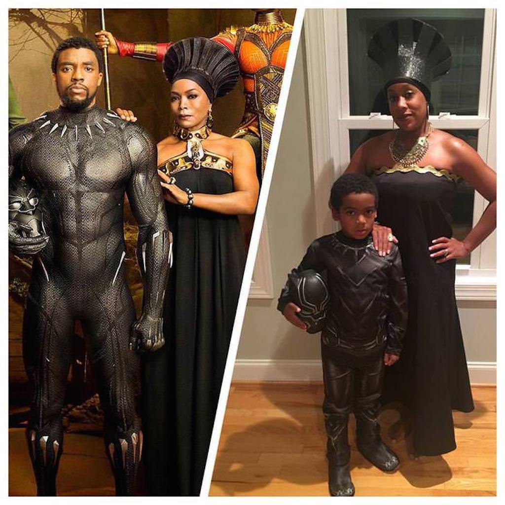 mother/son black panther