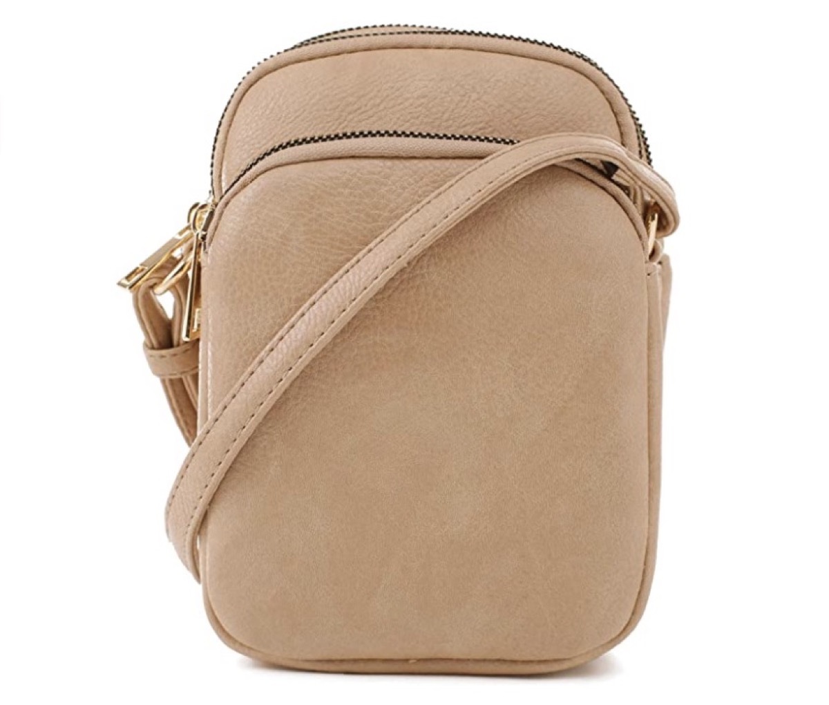 small tan crossbody bag