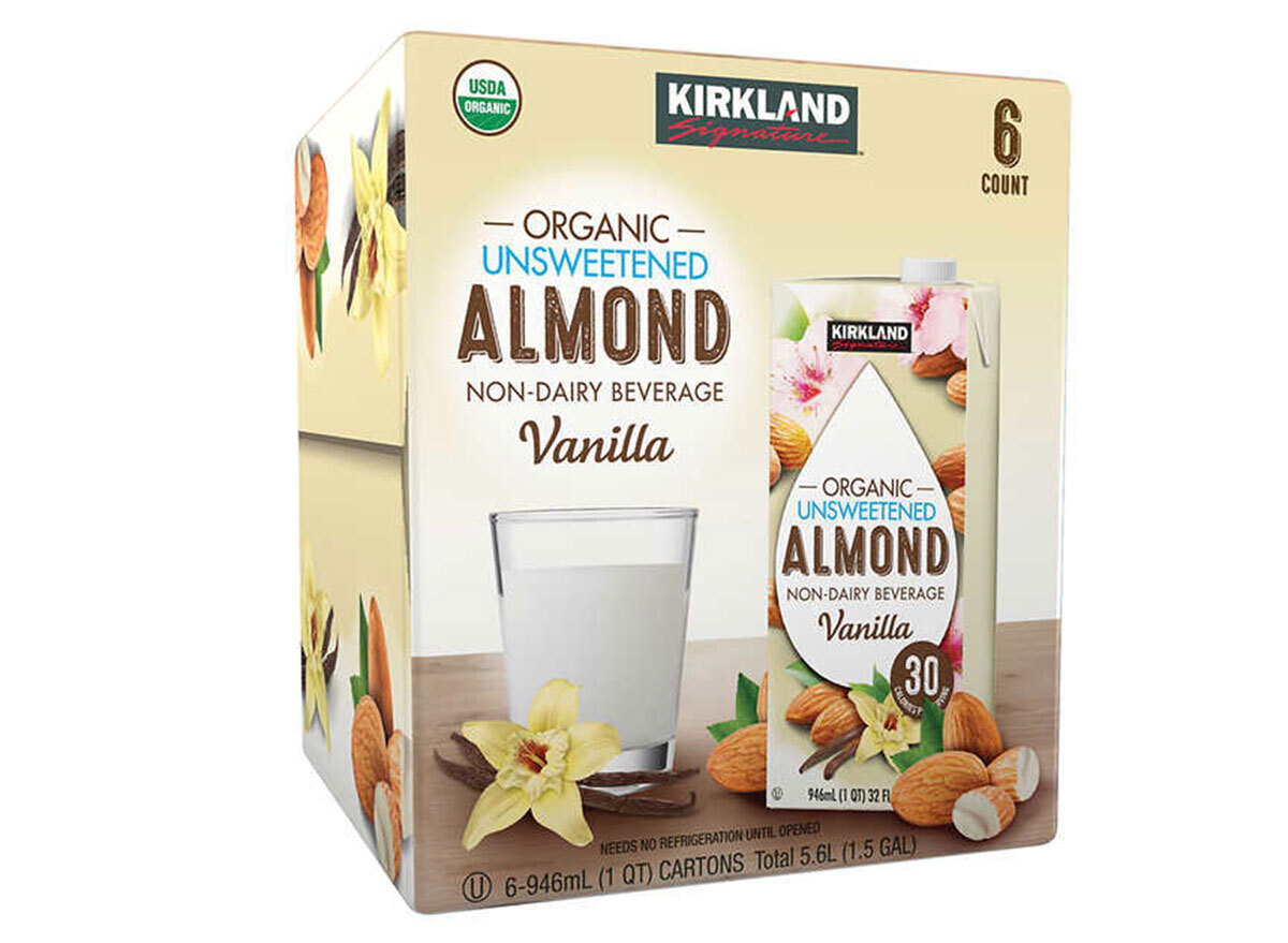 Kirkland organic unsweetened almond non dairy beverage