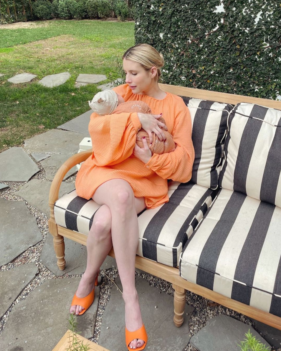 Emma Roberts and baby