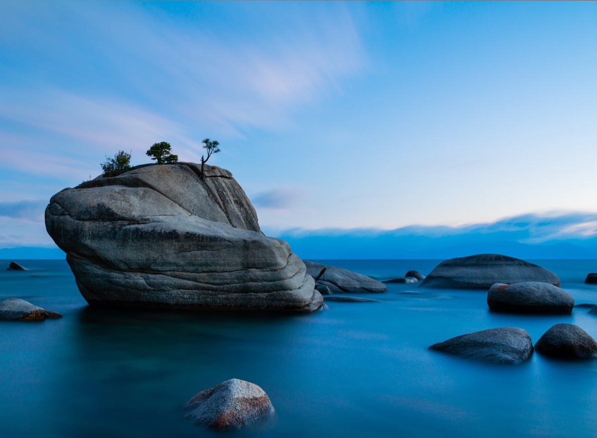 bonsai rock lake tahoe nevada state natural wonders