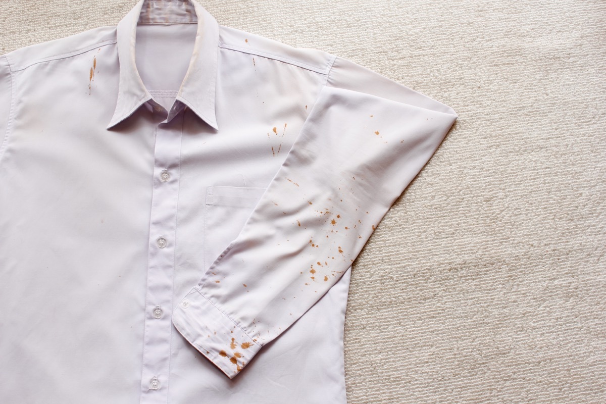 stained shirt, new uses for cleaning products